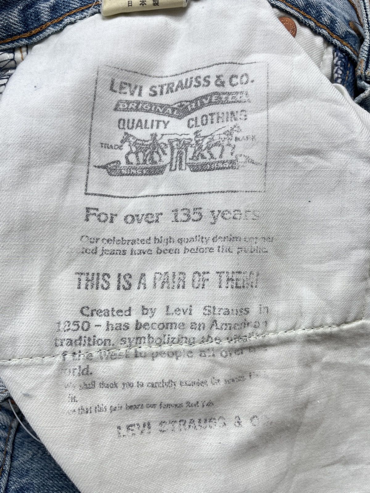 Levi's LEVIS 702XX BIG E DISTRESSED SELVEDGE JEANS Size US 30 / EU 46 - 12 Thumbnail