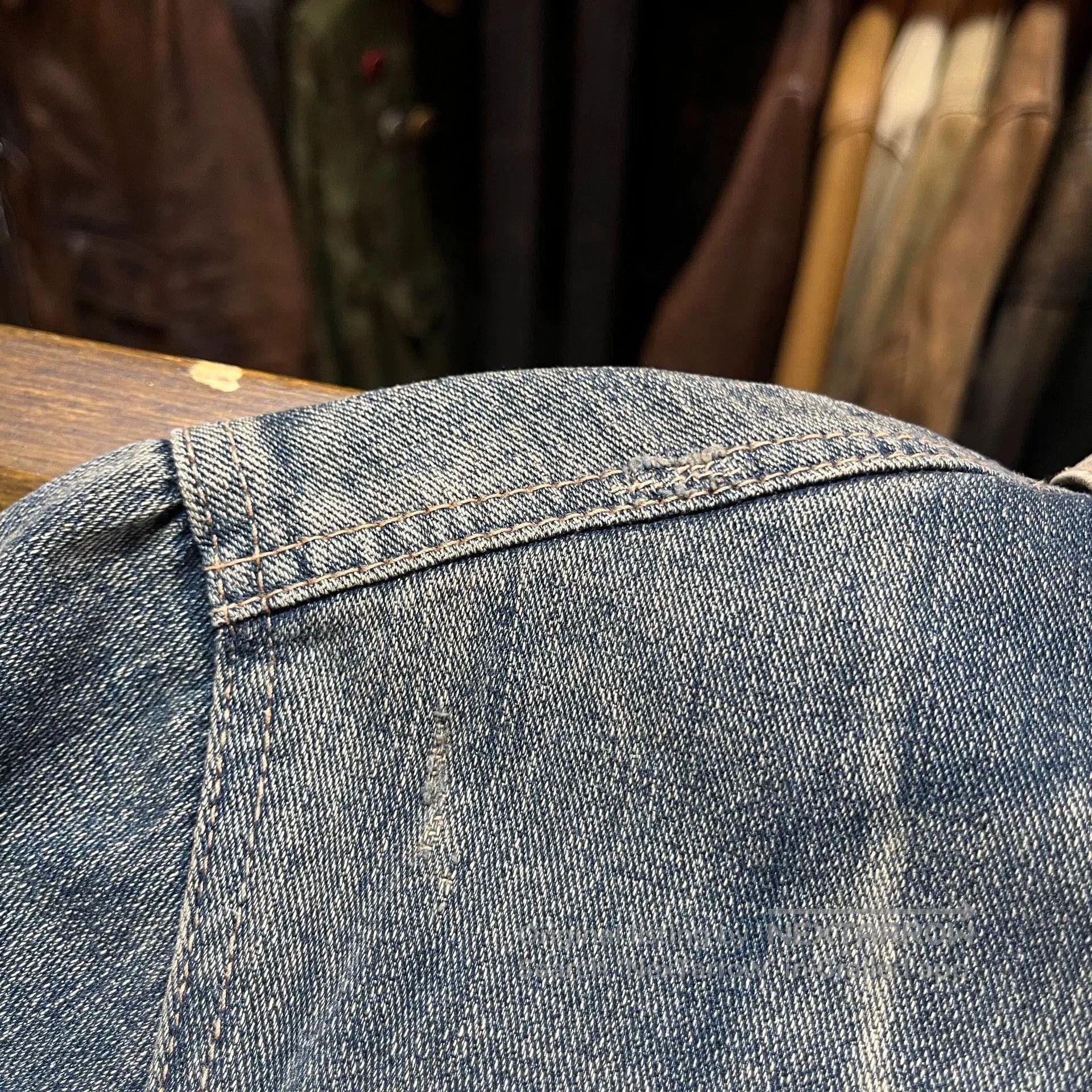RRL Ralph Lauren Distressed Denim Jacket by Ralph Lauren. Size US L / EU 52-54 / 3 - 8 Thumbnail