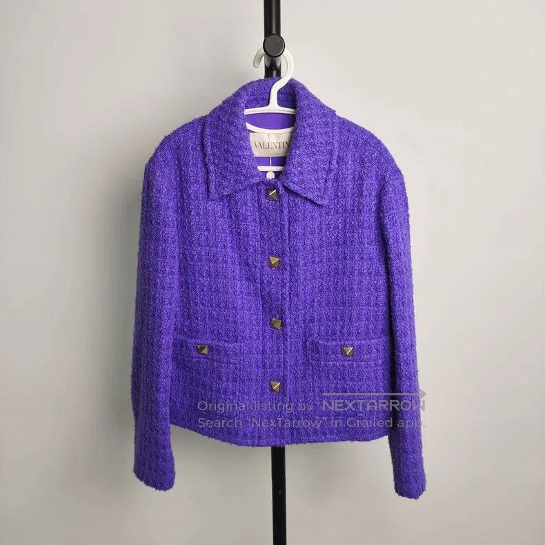 Valentino Valentino Tweed long-sleeved coat Size XS / US 0-2 / IT 36-38 - 1 Thumbnail