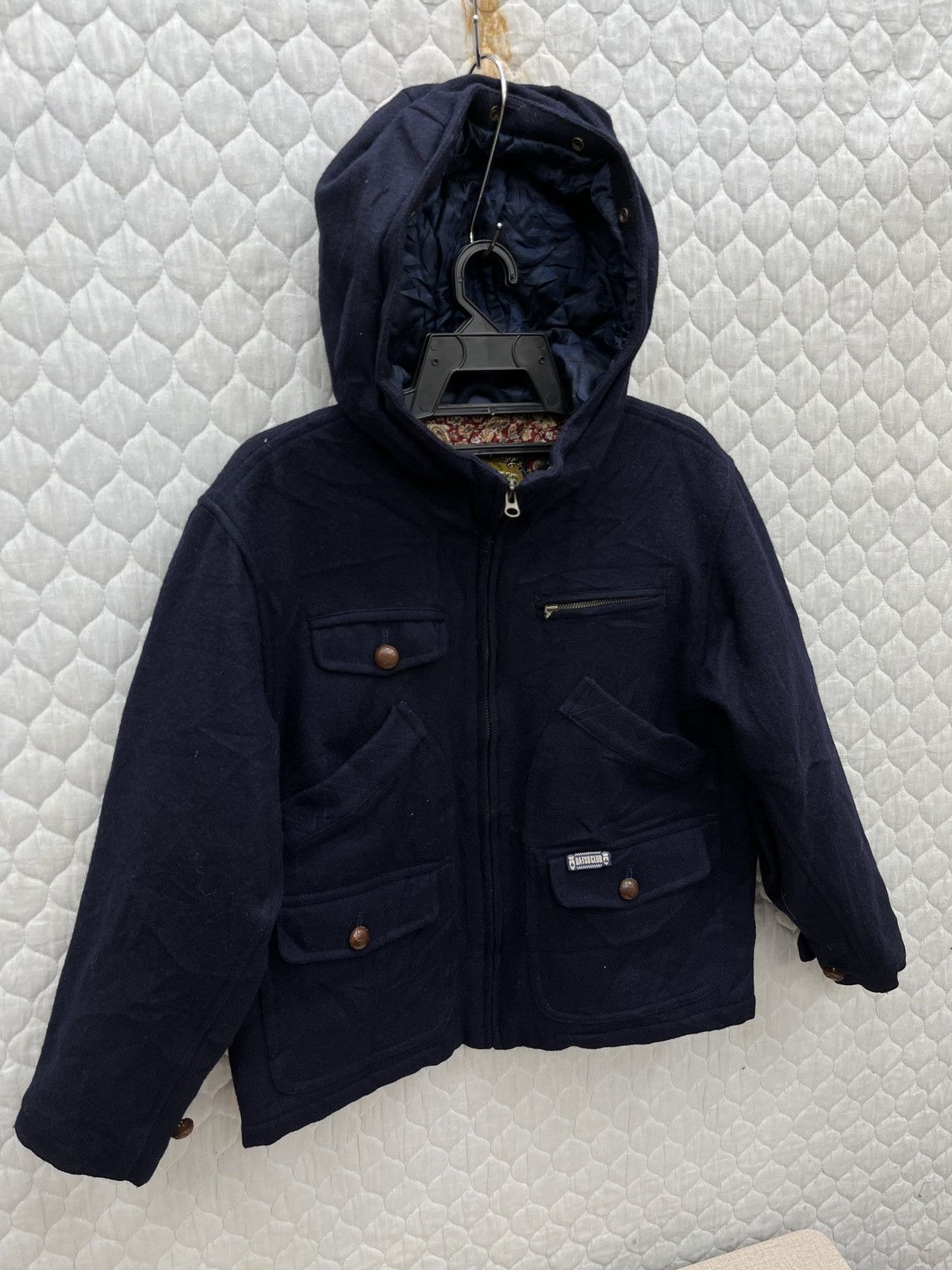 Japanese Brand 🔥🔥🔥ARCHIVE BATSU CLUB HOODIE WOOL JACKET Size M / US 6-8 / IT 42-44 - 5 Thumbnail