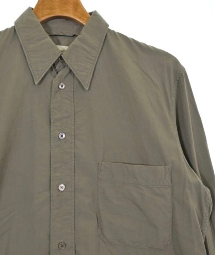 Lemaire LEMAIRE 2021SS Button Up Long Sleeve Shirt Gray M Size US M / EU 48-50 / 2 - 5 Thumbnail