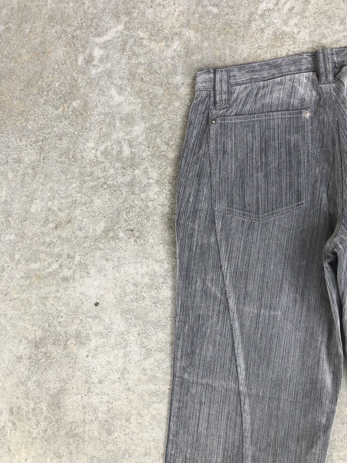 If Six Was Nine Japaneses Takaiq Flared Pants Distressed Jeans Size US 30 / EU 46 - 9 Thumbnail