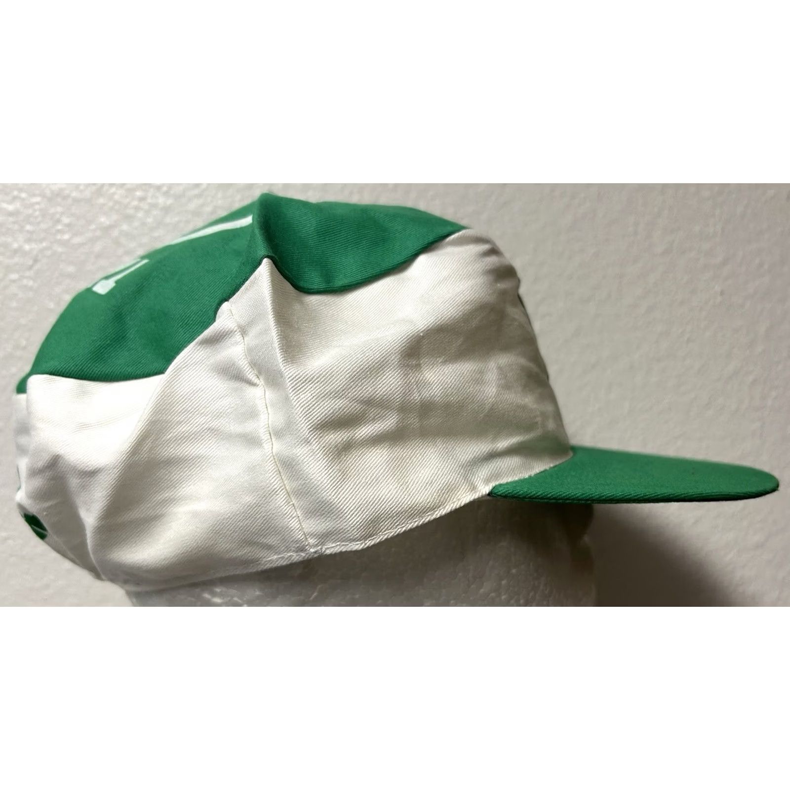 Vintage VTG 80’s Quaker State Painters Hat White Green Hats Mens Adults Size ONE SIZE - 2 Thumbnail