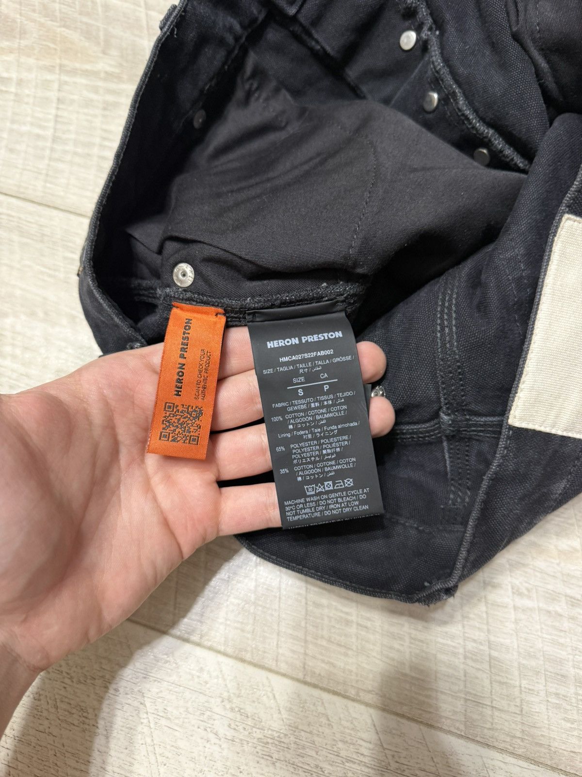 Heron Preston Heron Preston Carpenter Black Jeans Size US 33 - 7 Thumbnail