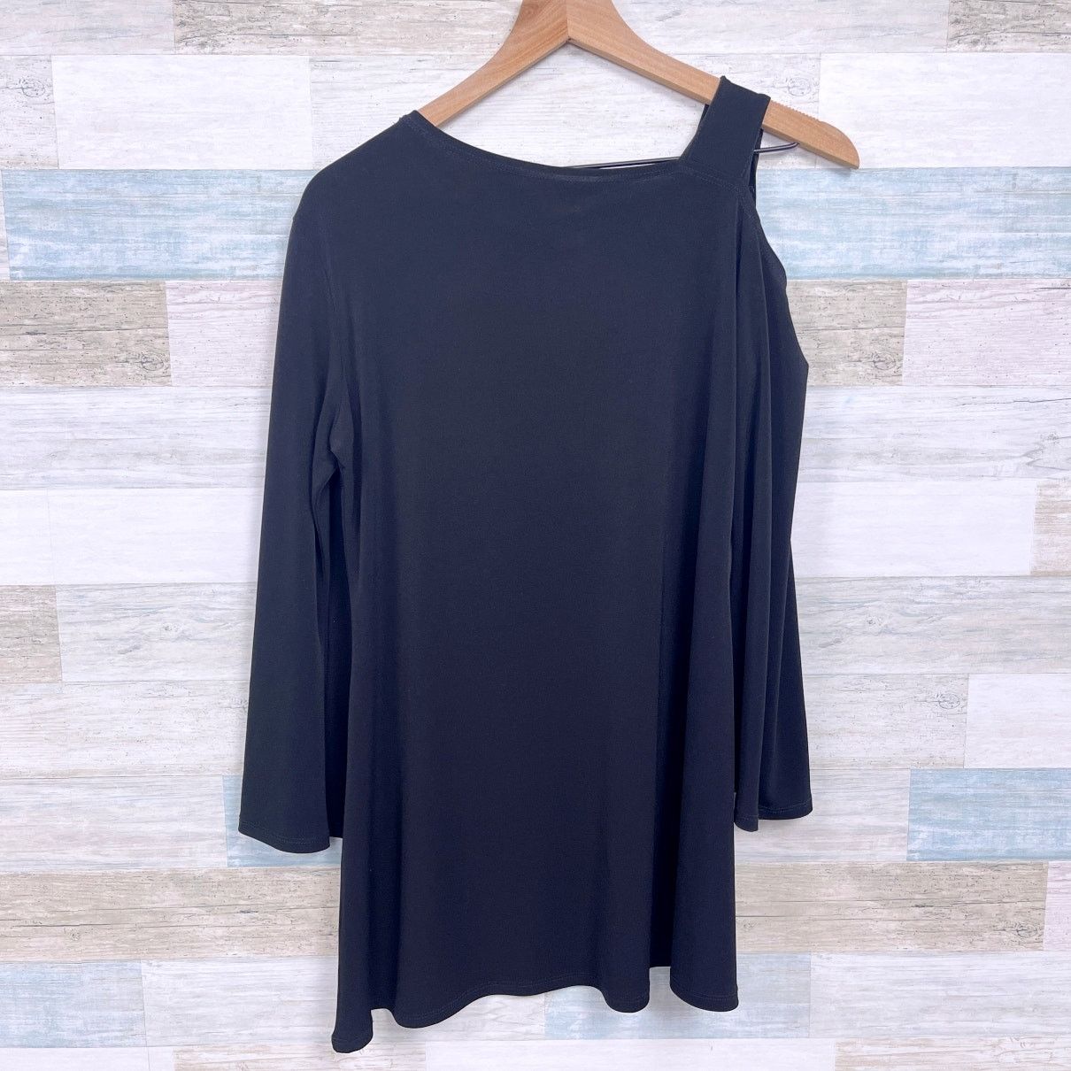 Other Clara Sun Woo Asymmetric Cold Shoulder Blouse Black S Size S / US 4 / IT 40 - 4 Thumbnail