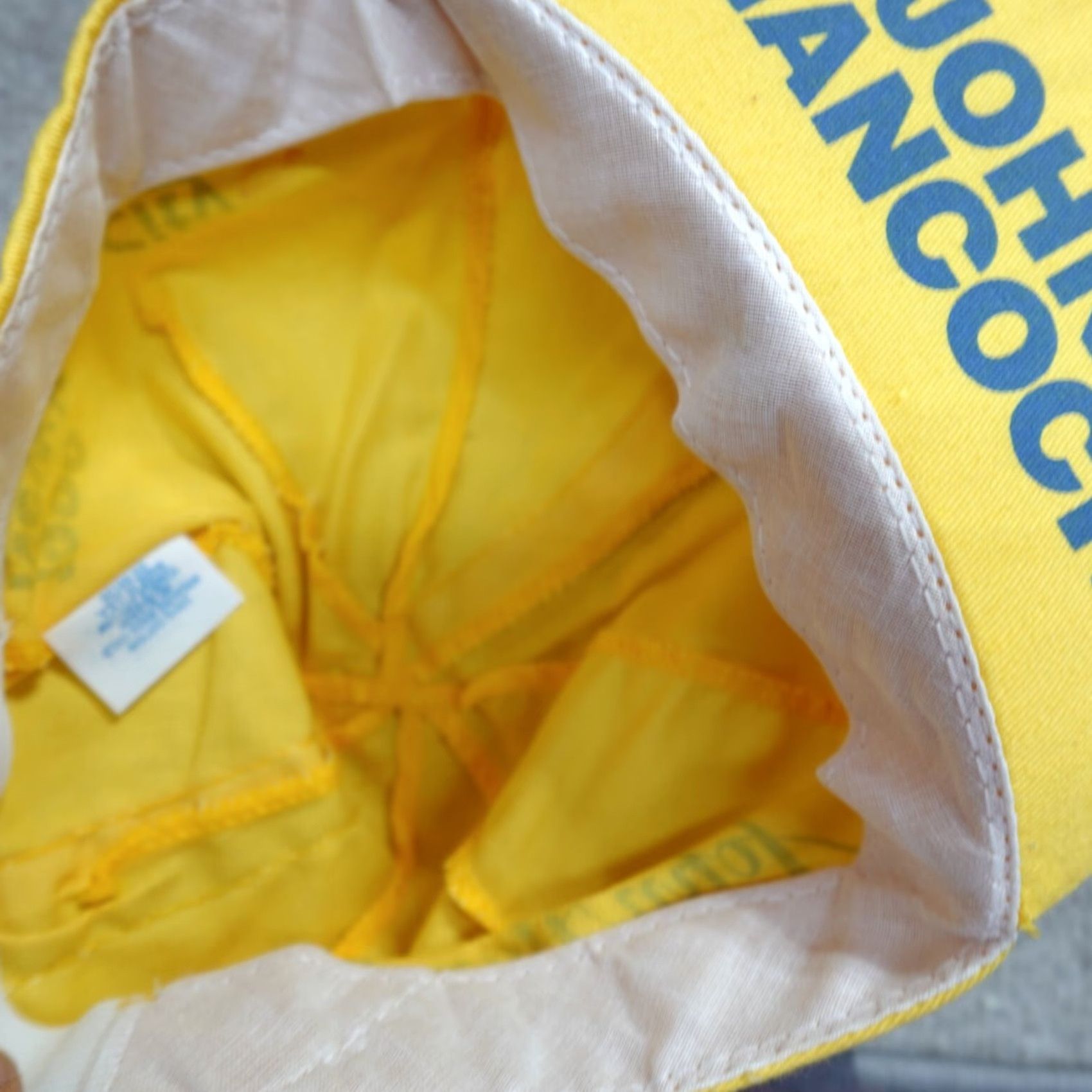 Vintage Vintage New York City Marathon Short Brim Hat Yellow 1990 John Hancock NEW Hat Men One Size Yellow 1990s Vintage Nike? Size US 35 - 5 Thumbnail