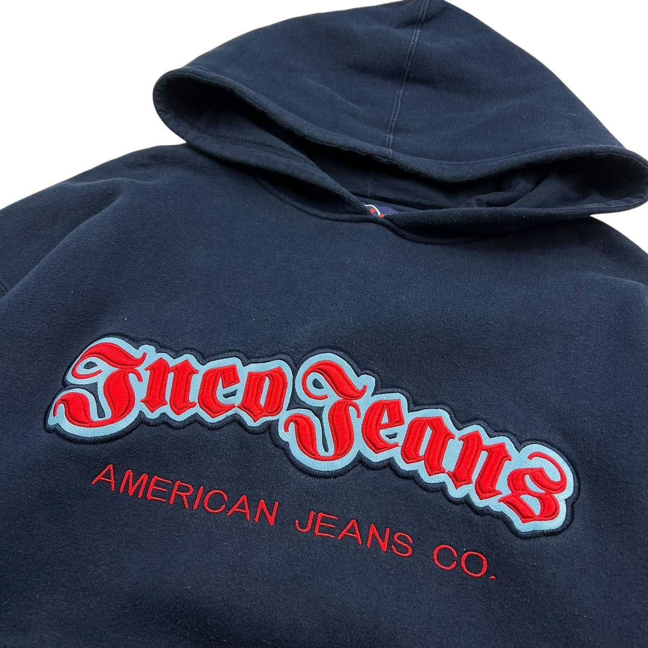 JNCO Vintage Jnco Jeans Pullover Hoodie Navy - Large Size US L / EU 52-54 / 3 - 3 Thumbnail