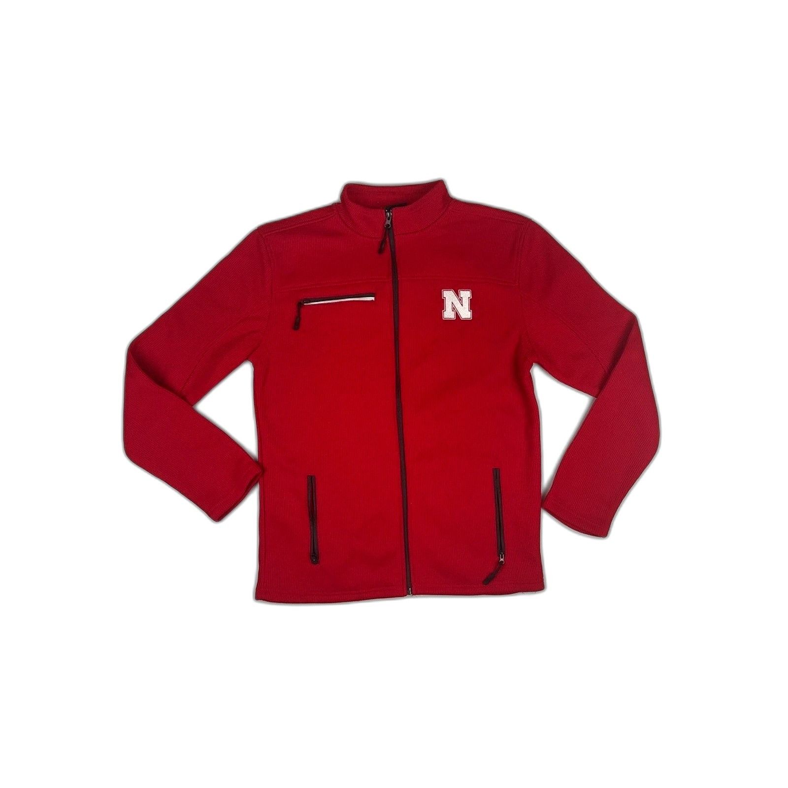 Vintage Nebraska Huskers Full Zip Jacket Mens Medium Red Colosseum N Size US M / EU 48-50 / 2 - 1 Thumbnail