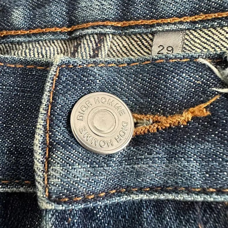 Dior Dior Vintage Washed Blue Destroyed Denim Pants Size US 29 - 5 Thumbnail