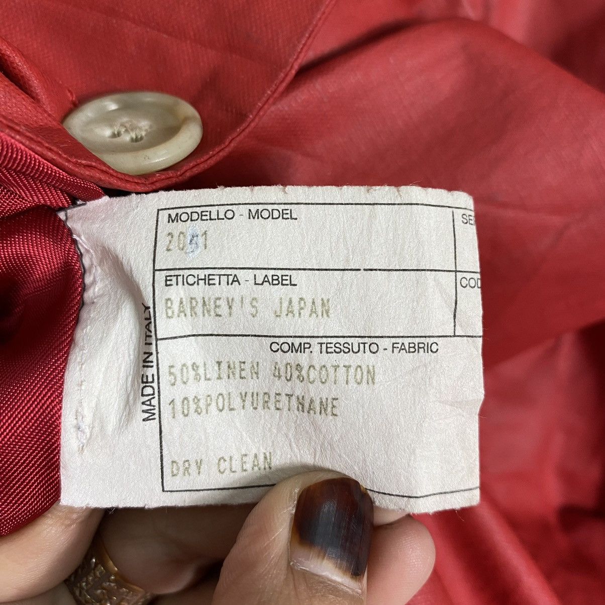 Barneys New York Barneys New York Long Coat Red Colour Size US M / EU 48-50 / 2 - 14 Thumbnail