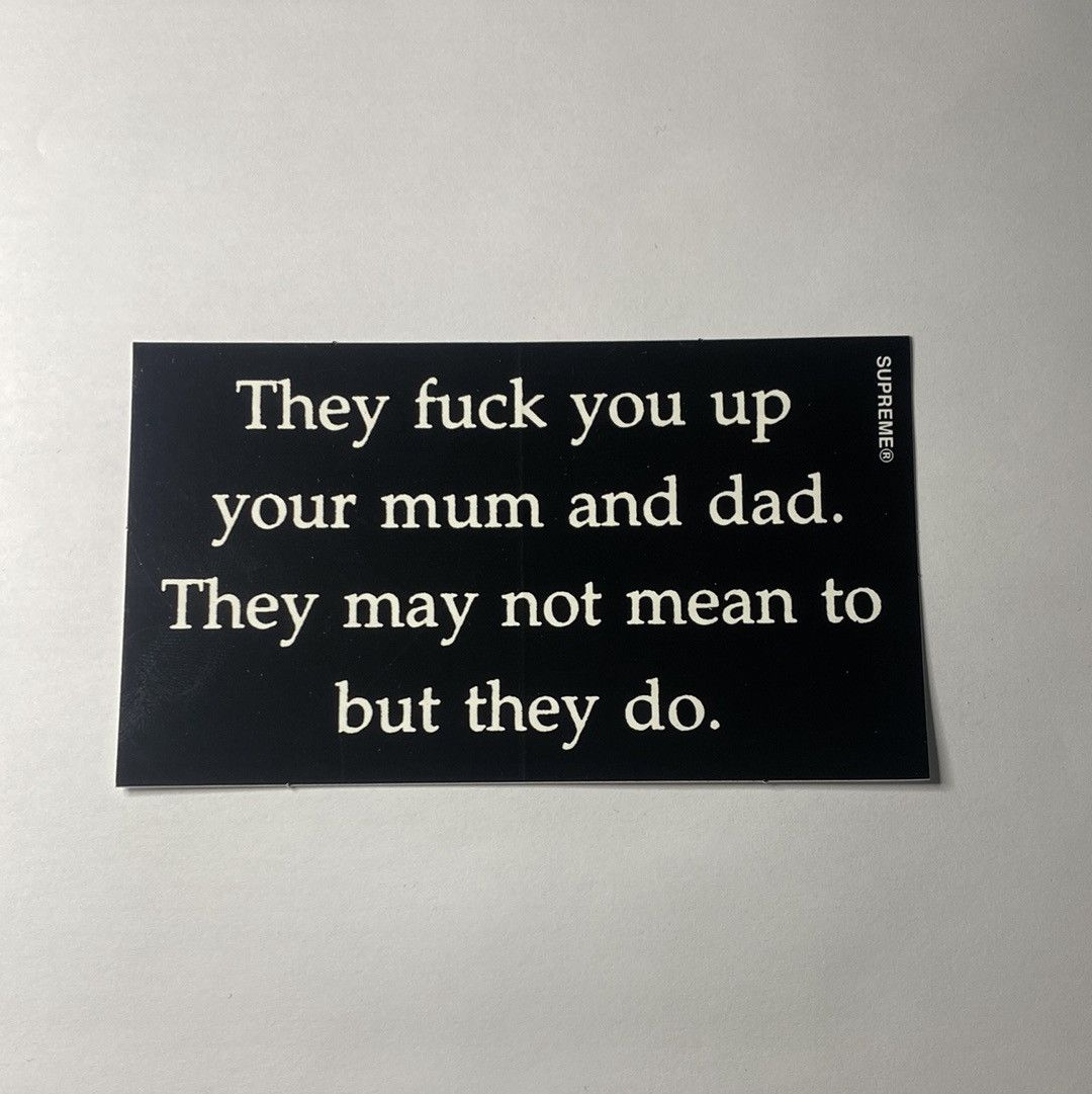 Supreme Supreme Mum and Dad Sticker Size ONE SIZE - 1 Preview