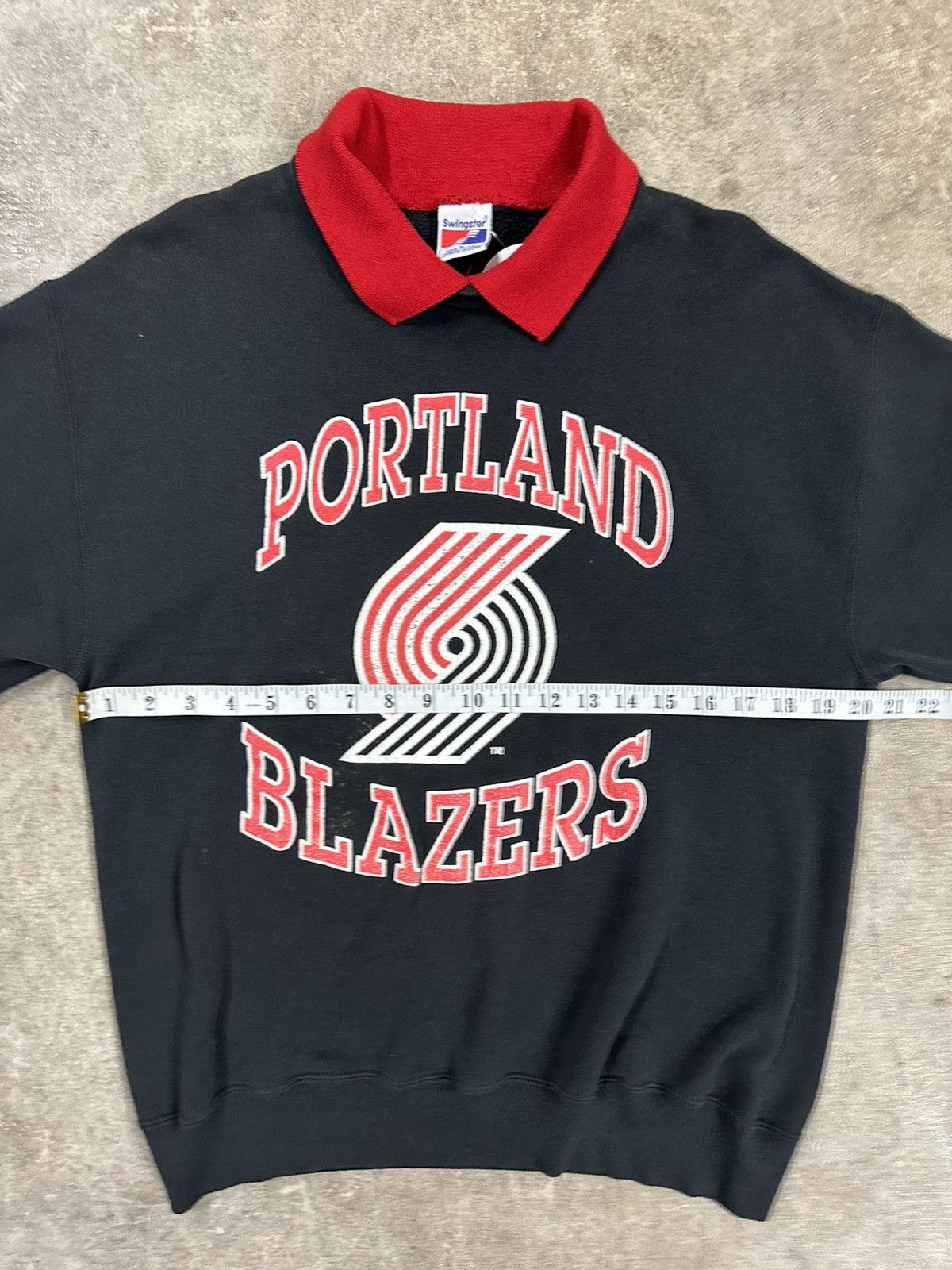 Vintage Vintage 90s Swingster Portland Trail Blazers NBA Sweatshirt Size L / US 10 / IT 46 - 10 Thumbnail