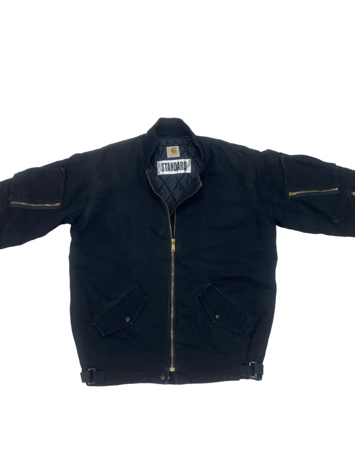 Carhartt Carhartt X Standard Duck Canvas Biker Bomber Style Jacket Size US L / EU 52-54 / 3 - 3 Thumbnail