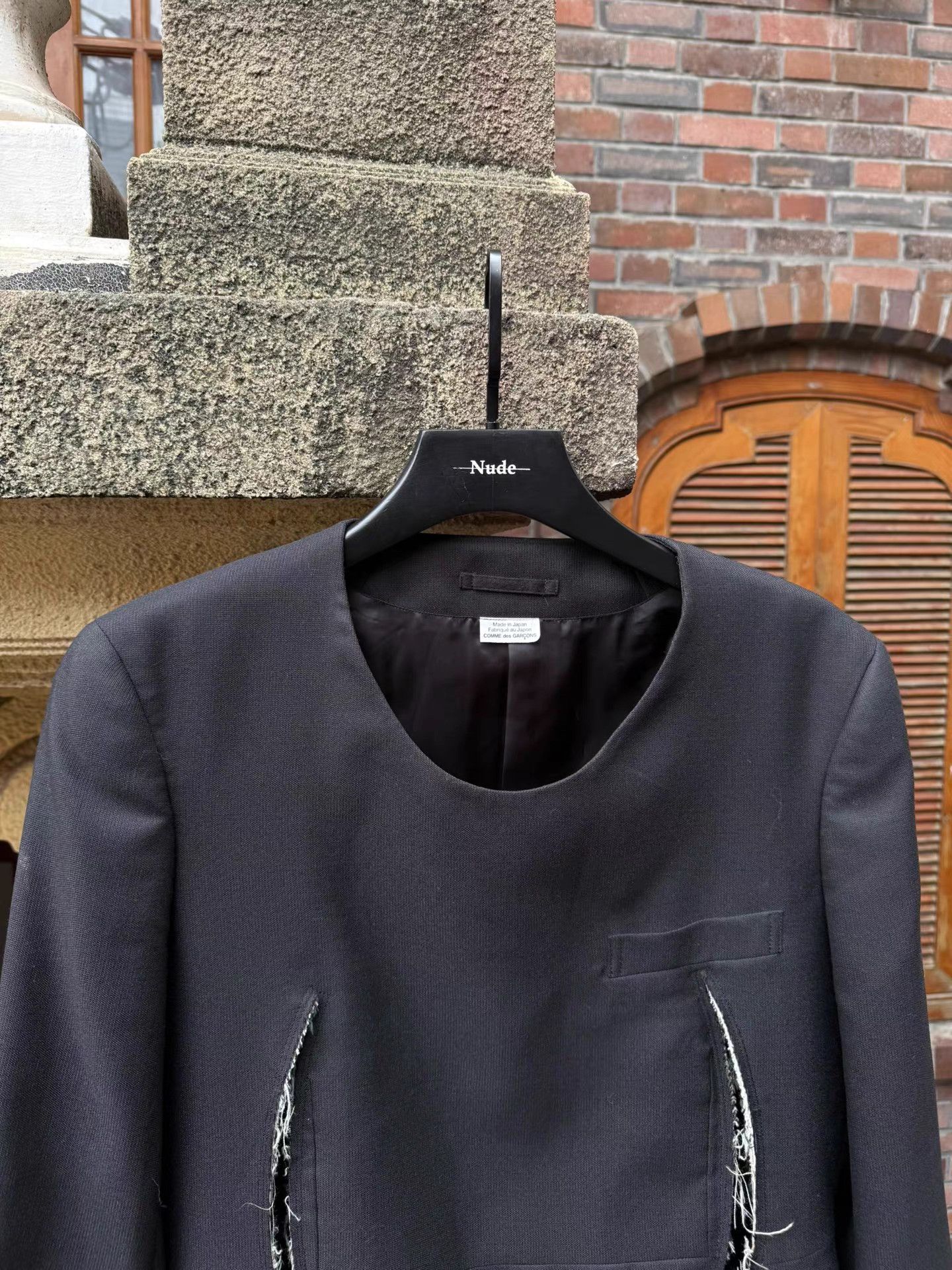 Comme des Garcons Homme Plus CDG Homme Plus 23SS Round Neck Wool Jacket K20 Size US M / EU 48-50 / 2 - 4 Thumbnail