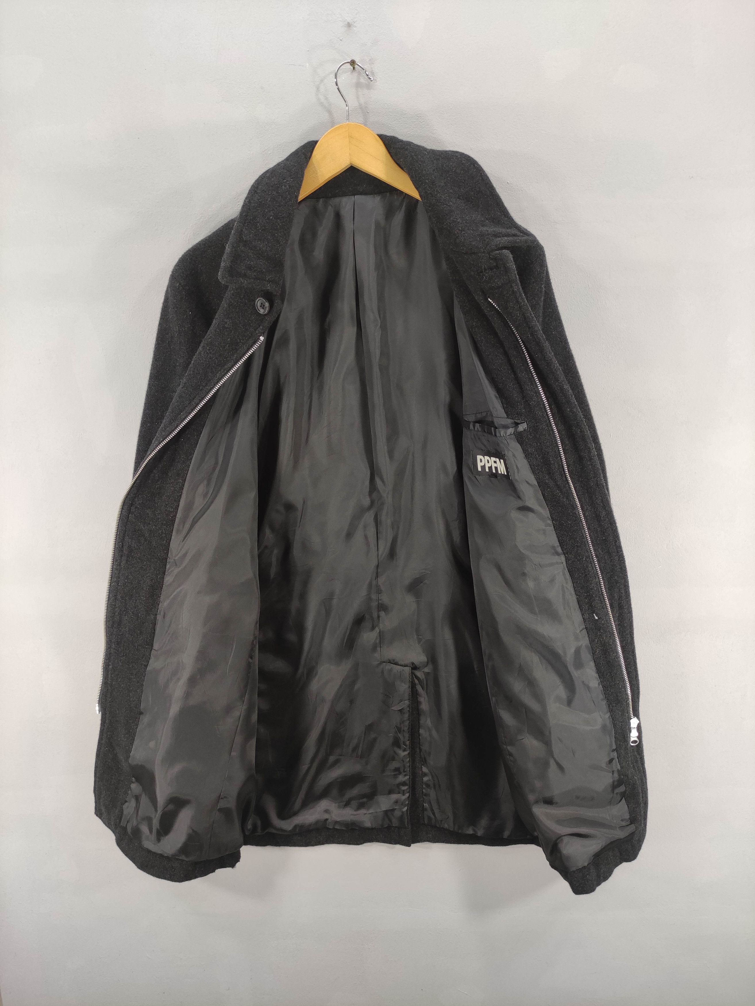 PPFM Vintage Ppfm Long Coat Wool Jacket Zipper Size US M / EU 48-50 / 2 - 3 Thumbnail
