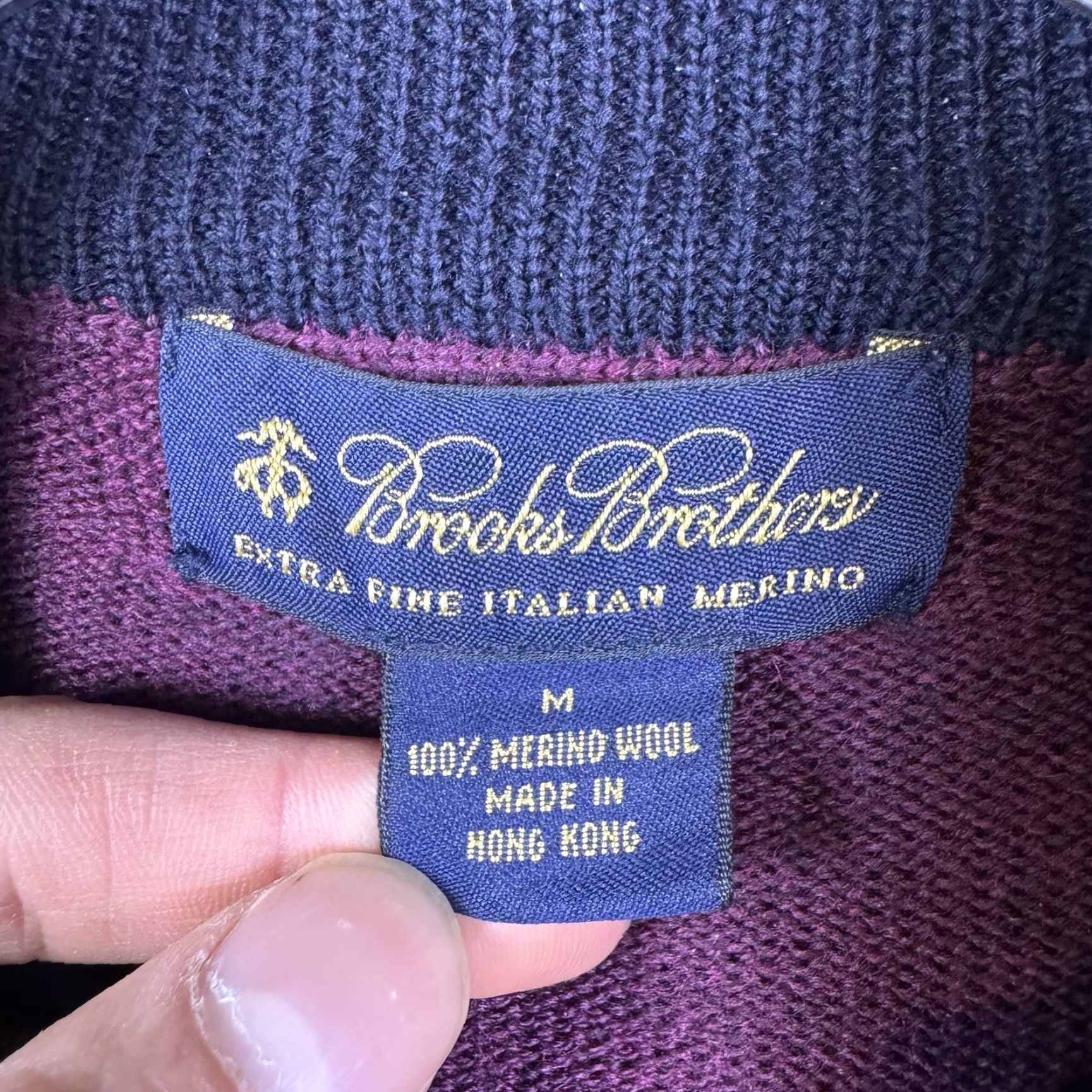 Brooks Brothers Brooks Brothers Sweater Mens M 1/4 Zip Knit Wool Mock Neck Puller Pullover Winter Knit Solid 1/4 Zip 1/4 Zip Size US M / EU 48-50 / 2 - 5 Thumbnail