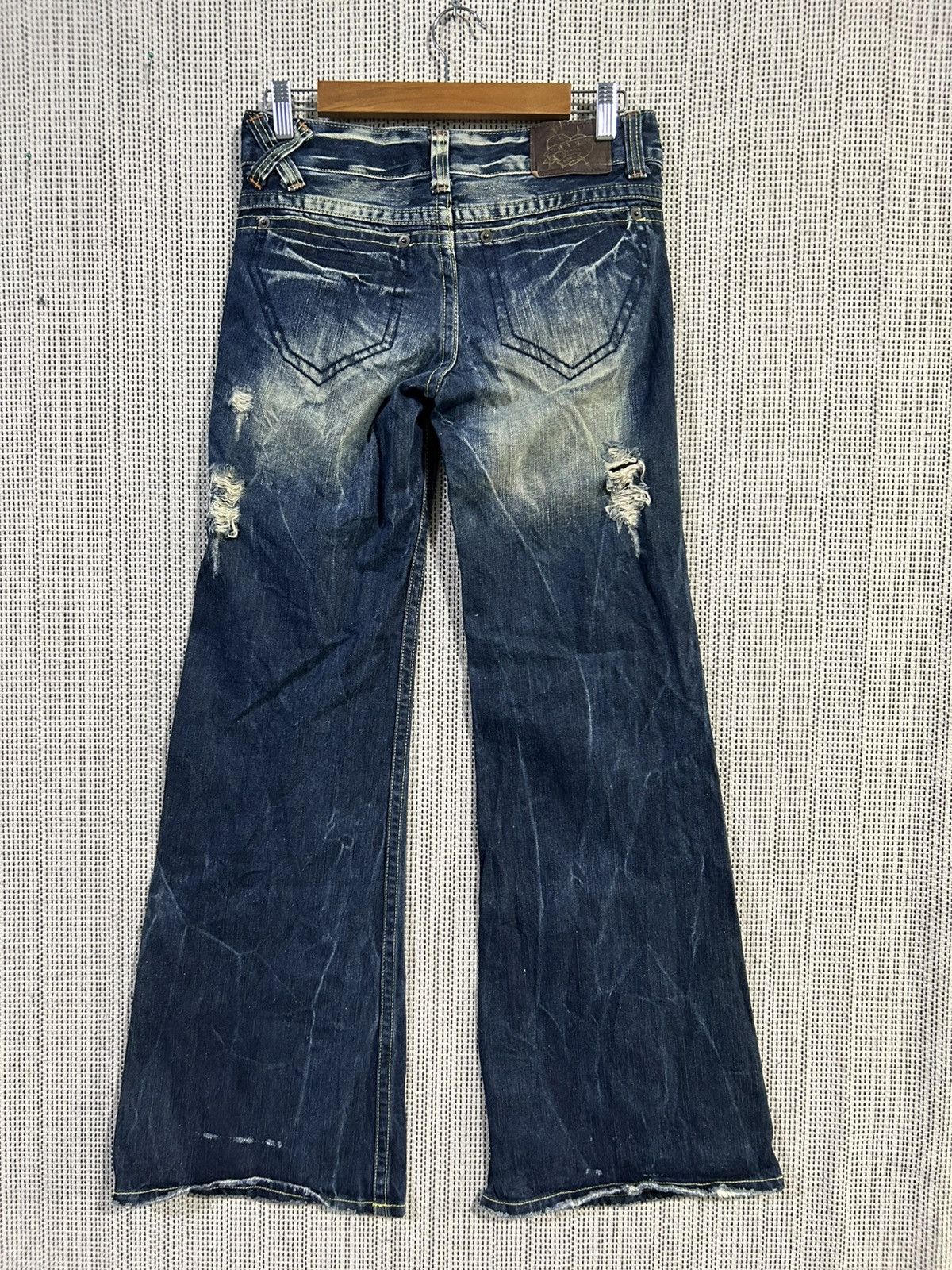 Seditionaries Gothic punk D.i.a denim extra bootcut distressed style Size US 31 - 1 Thumbnail