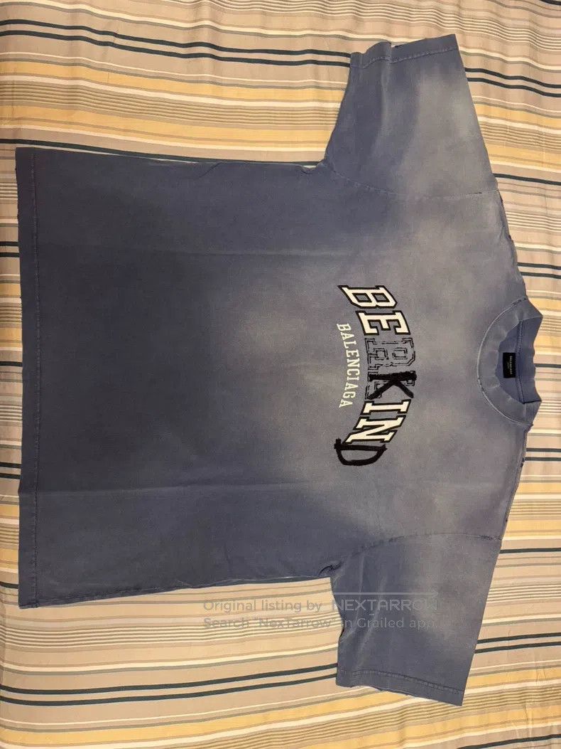 Balenciaga Balenciaga Letter Printed Crew Neck Short Sleeve T-Shirt Size US L / EU 52-54 / 3 - 1 Thumbnail