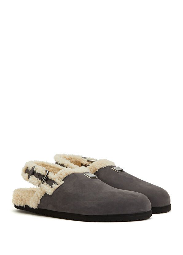 Dolce & Gabbana o1y0125 Logo Mules in Grey/Ivory Size US 11 / EU 44 - 4 Thumbnail