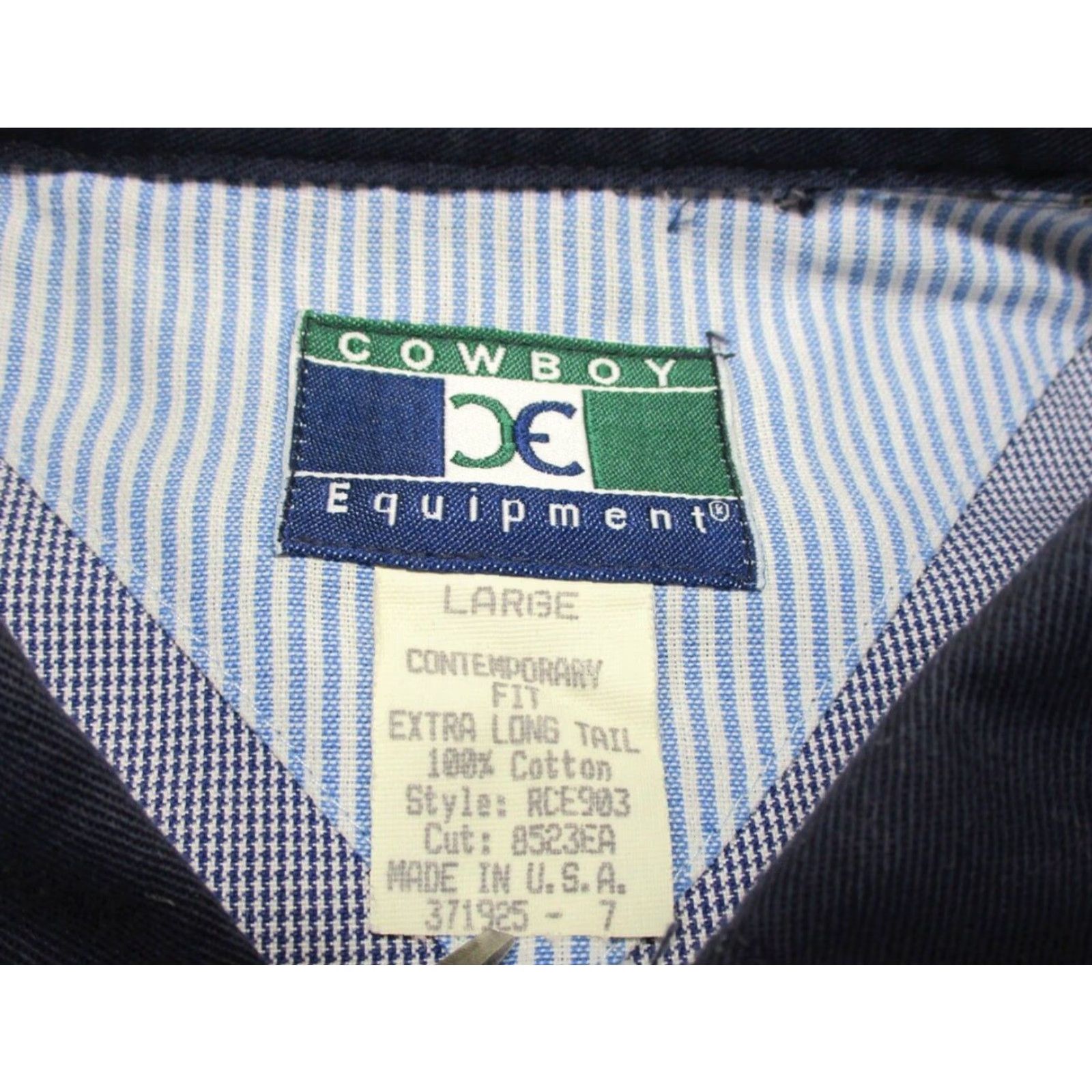 Equipment VINTAGE Cowboy Equipment Shirt Mens Large L Western Button Up Long Sleeve Size US L / EU 52-54 / 3 - 4 Thumbnail