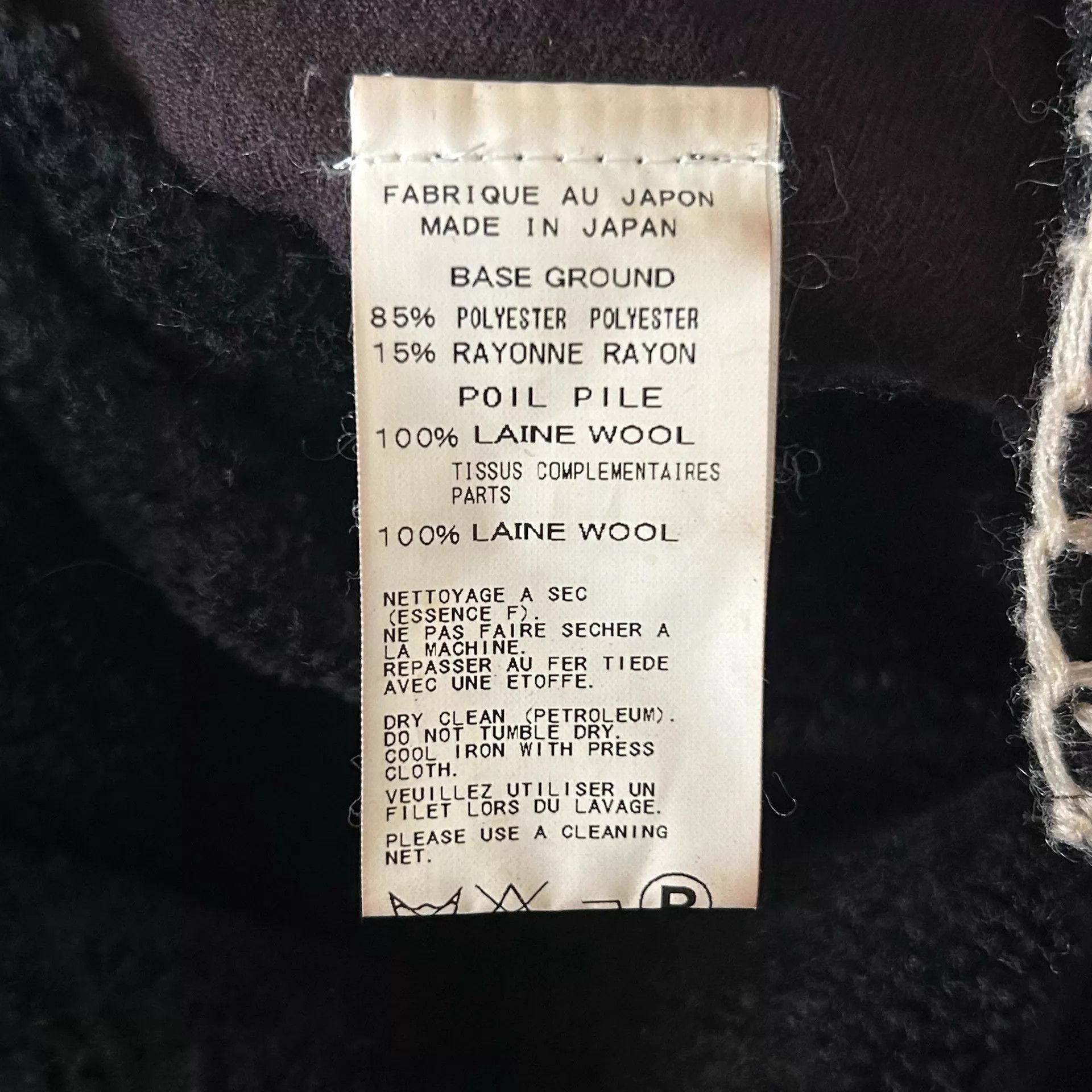 Yohji Yamamoto Yohji Yamamoto 12AW Hand-sewn Contrast Wool Blazer Size US M / EU 48-50 / 2 - 6 Thumbnail