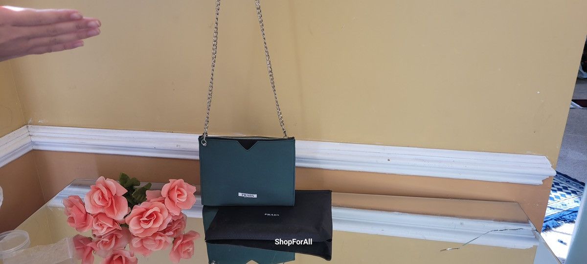 Prada Prada beaute Forest Green Cosmetic Pouch Size ONE SIZE - 9 Thumbnail