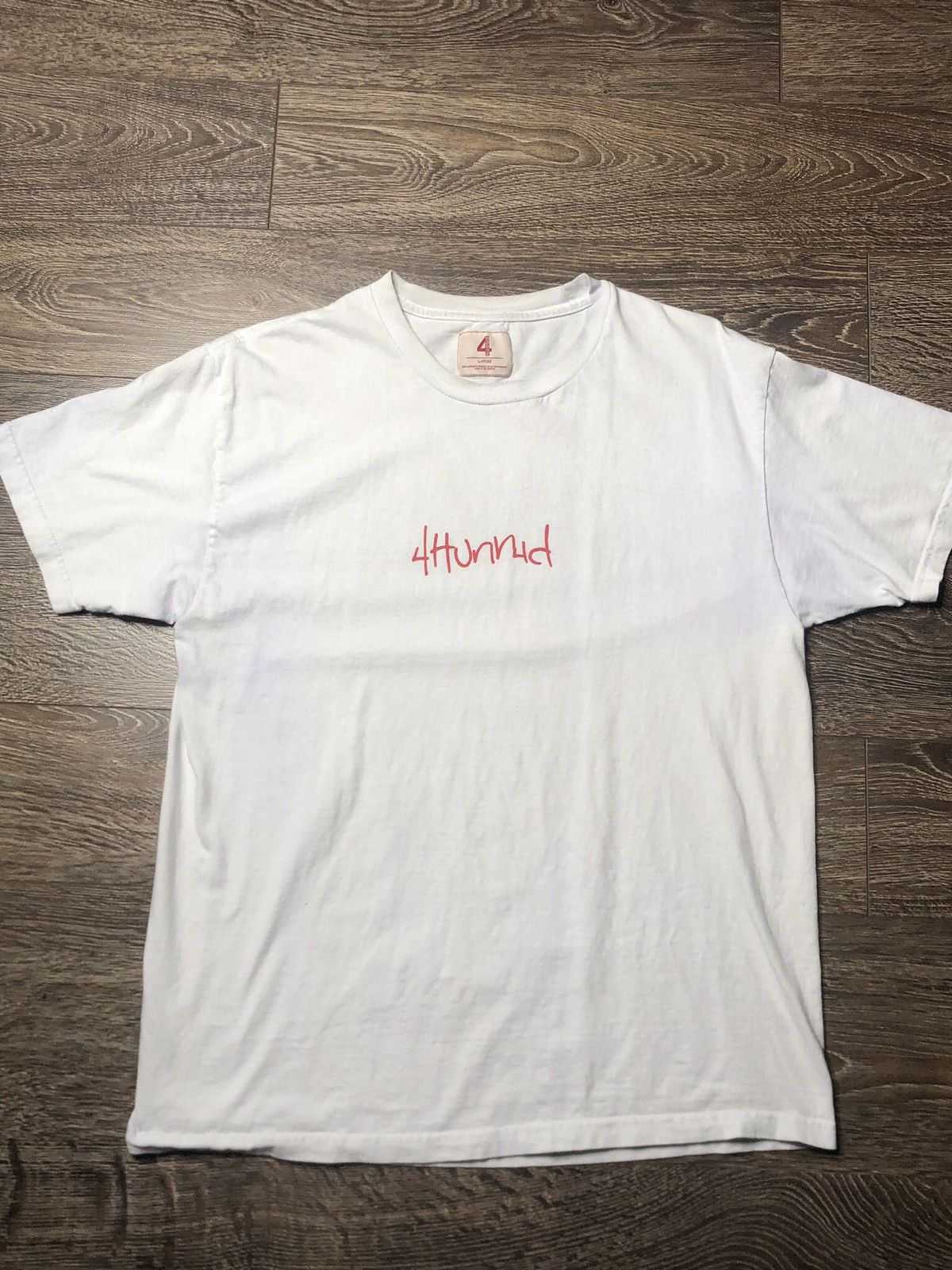4HUNNID YG 4hunnit short sleeve in white Size US L / EU 52-54 / 3 - 2 Thumbnail