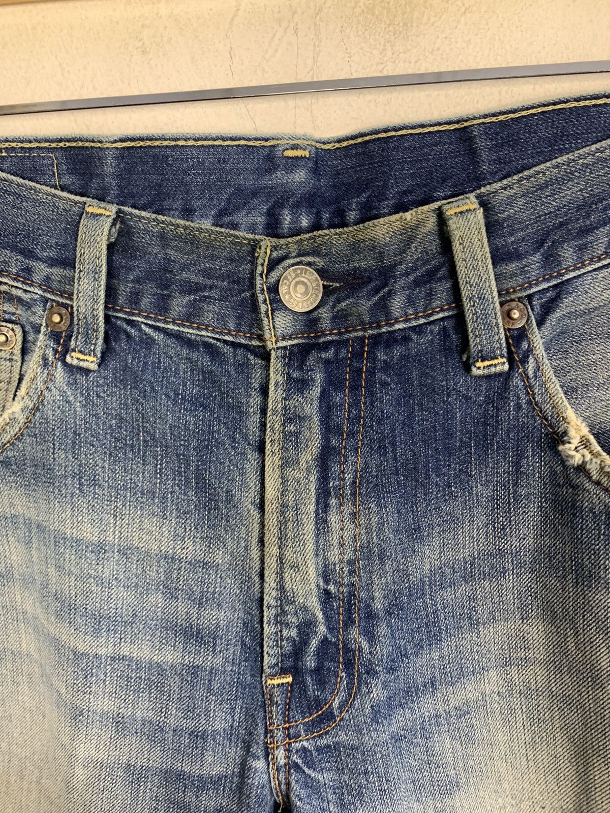 Levi's Levis Strauss Lot 502 Indigo Distressed Denim Straight Cut Size US 32 / EU 48 - 5 Thumbnail