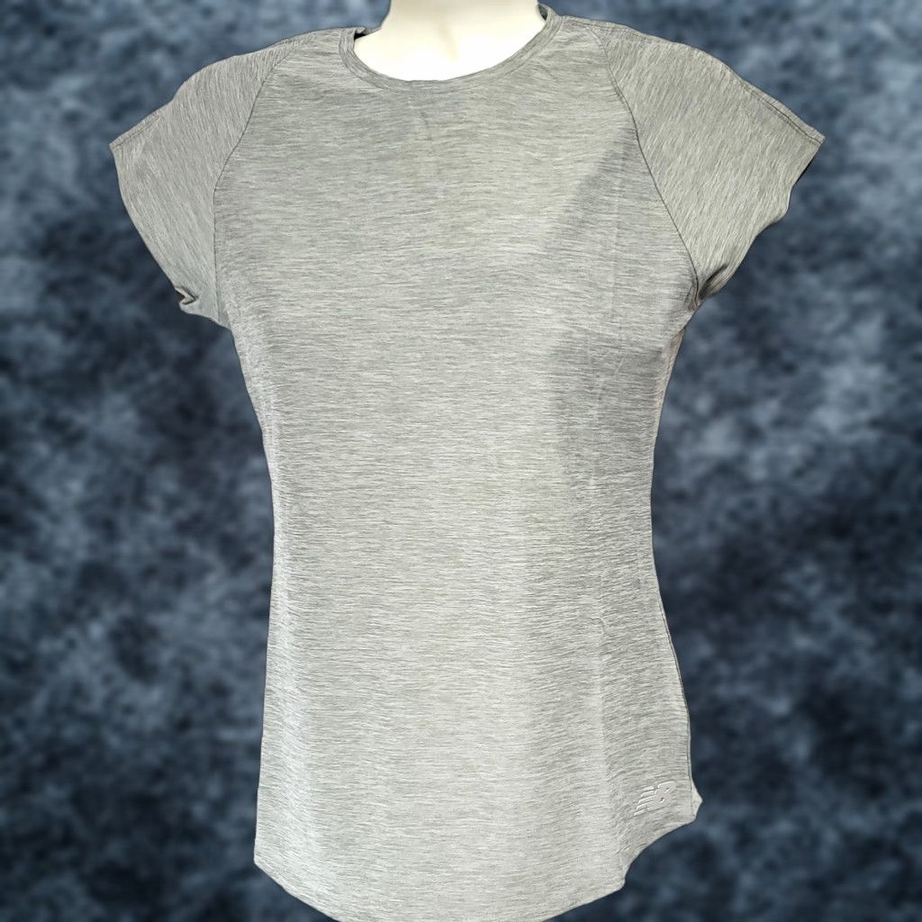 New Balance Womens New Balance WT01164 AG Transform Grey NB Athletic Tee T-Shirt Size S / US 4 / IT 40 - 1 Thumbnail