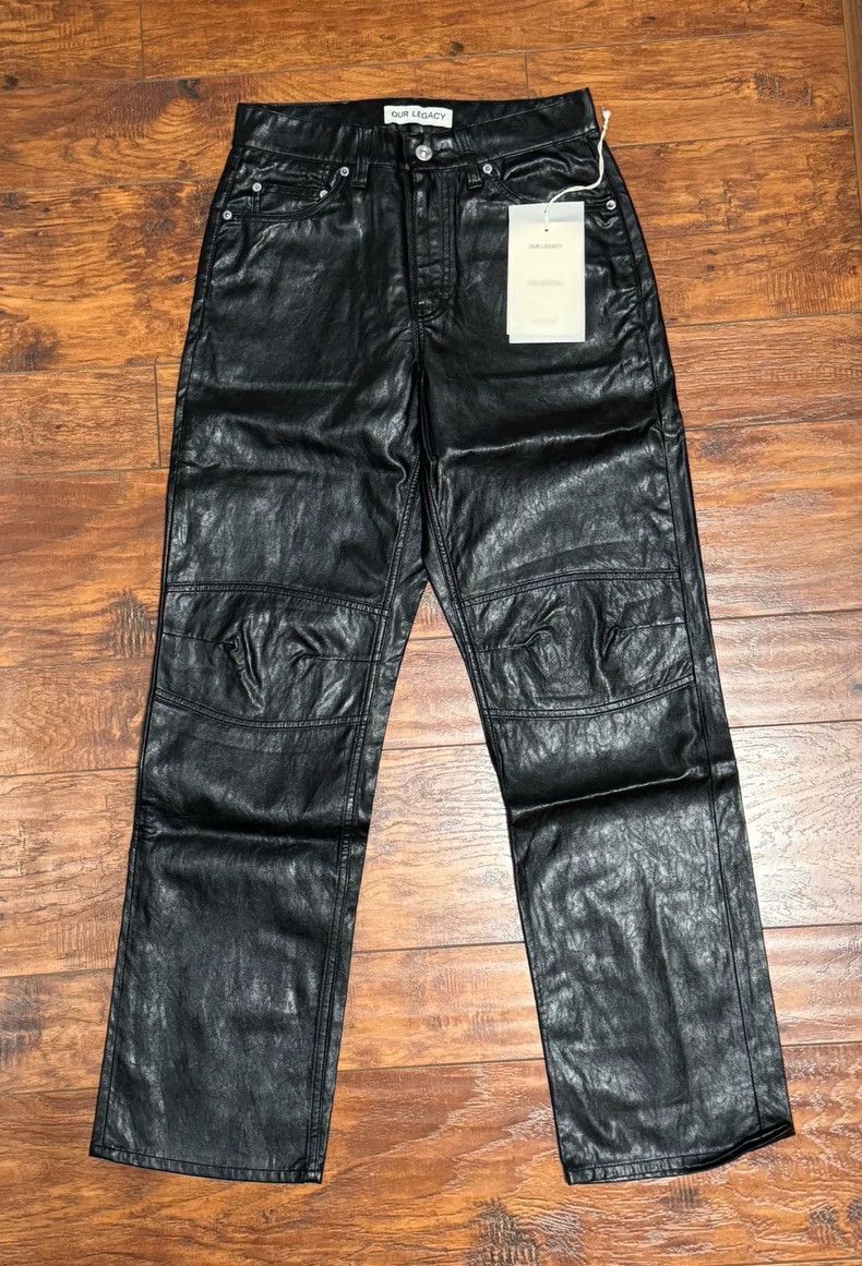 Our Legacy Our Legacy21FW motorcycle leather pants formal moto cut Size US 29 - 1 Thumbnail
