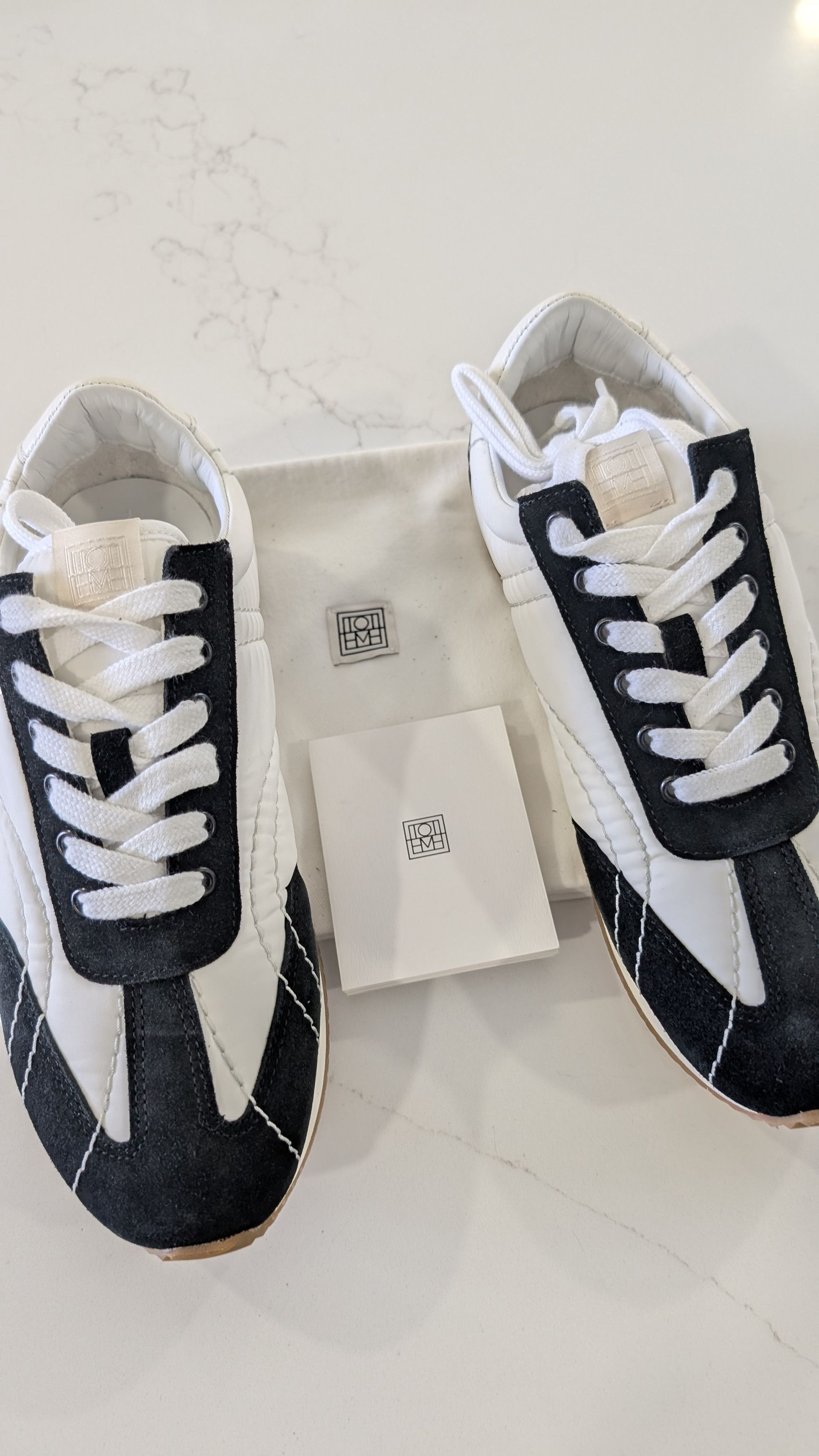 Other TOTEME Tech Fabric Sports Sneakers Black Off White Size 42 Size US 9.5 / EU 42-43 - 4 Thumbnail