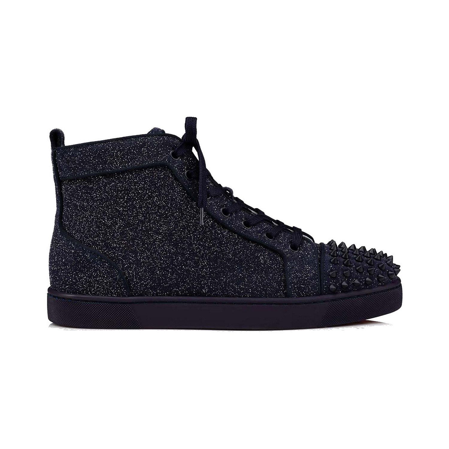 Christian Louboutin o1s1wg110924 Lou Spikes Orlat High Sneakers in Blue Size US 11 / EU 44 - 2 Thumbnail