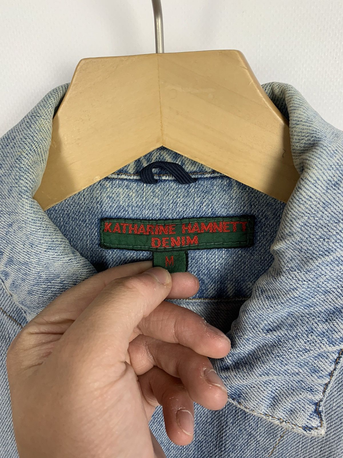Katharine Hamnett London Vintage Y2K Katharine Hammett Denim Trucker Jacket Size M Size US M / EU 48-50 / 2 - 6 Thumbnail