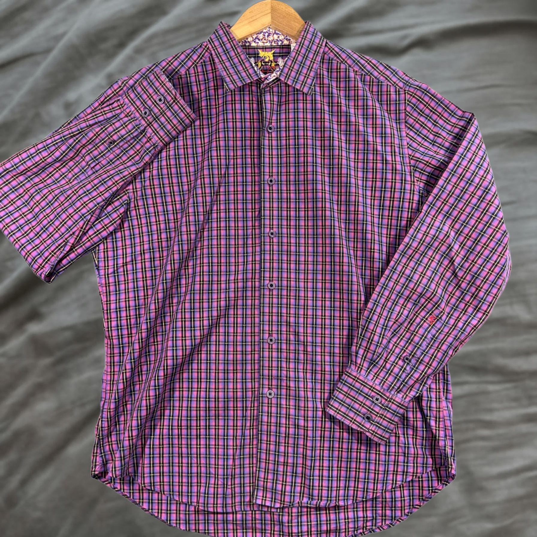 Robert Graham Robert Graham Shirt Mens Large Multicolor Plaid Long Sleeve Button Up Casual Size US L / EU 52-54 / 3 - 1 Thumbnail