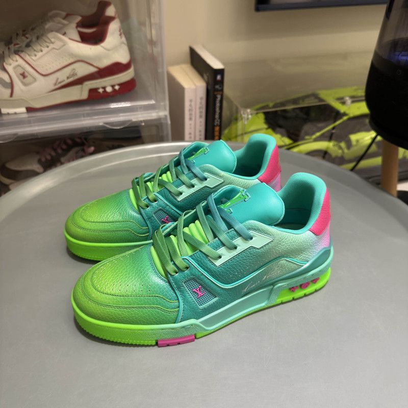 Louis Vuitton Louis Vuitton LV Trainer Fashion Sneakers for All 0079 Size US 6.5 / EU 39-40 - 1 Thumbnail