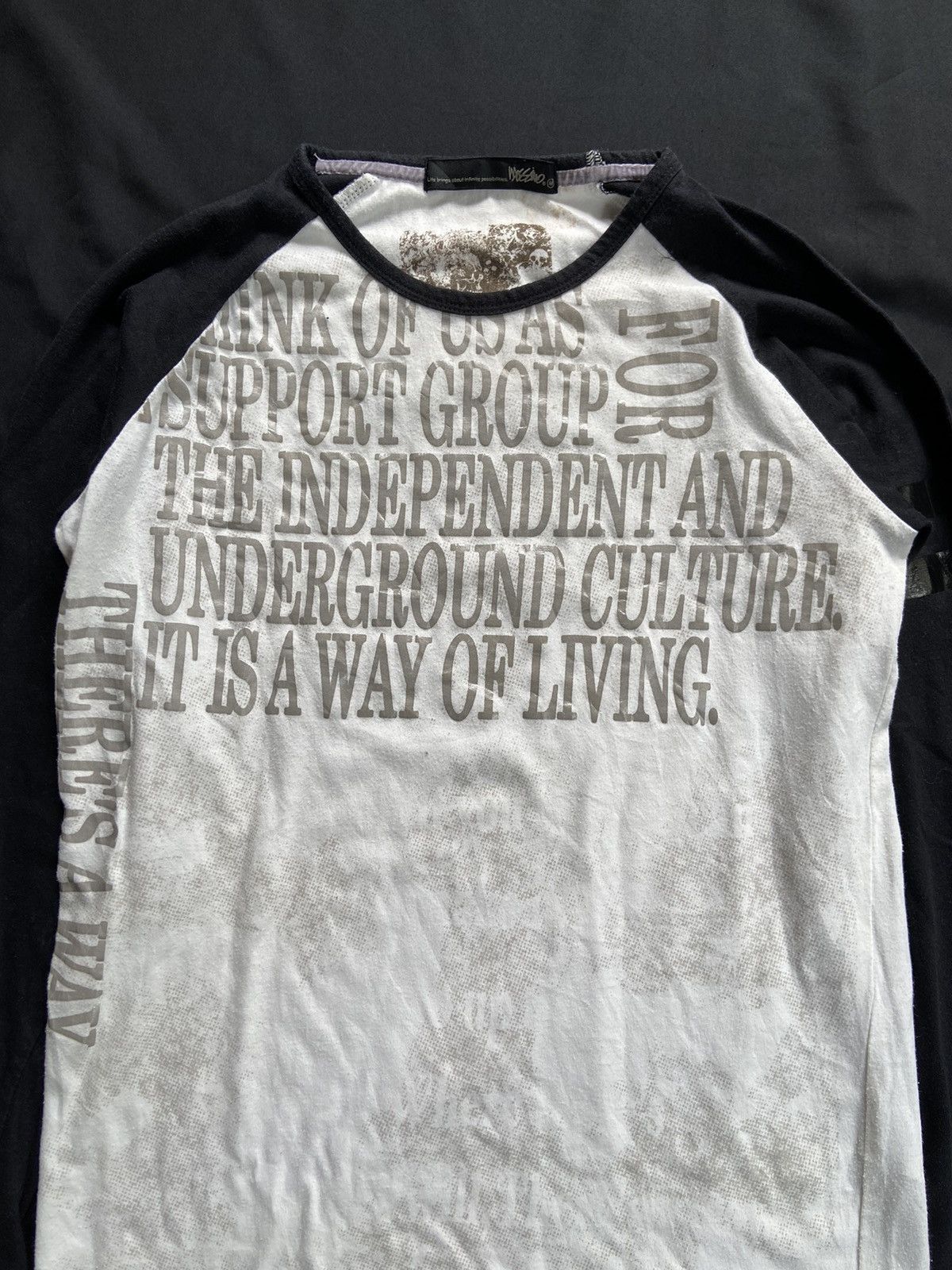Japanese Brand THERES A WAY MOSSINO POEM RAGLAN TER Size US S / EU 44-46 / 1 - 4 Thumbnail