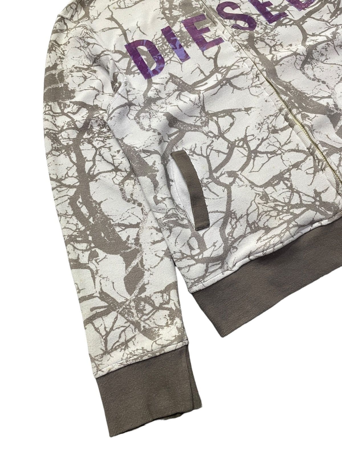 Diesel × Vintage Vintage Diesel AOP Tree Zip Up Cotton Jacket Size US L / EU 52-54 / 3 - 9 Thumbnail