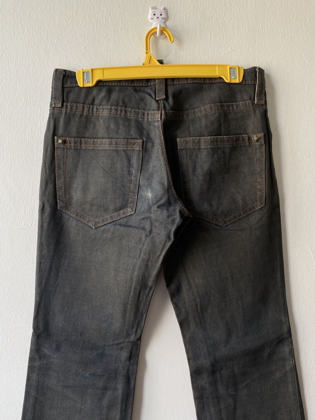 Dsquared2 Vintage Dsquared2 Waxed D2Lux Flare Denim Size US 29 - 9 Thumbnail