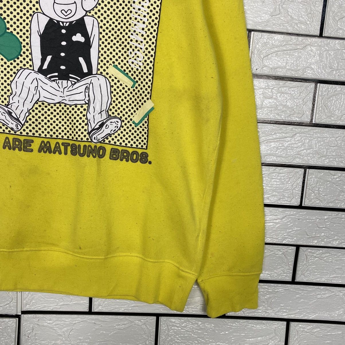 Japanese Brand 📌Vintage Sweatshirt Japan Cartoon Matsuno Bros Big Logo Size US M / EU 48-50 / 2 - 6 Thumbnail