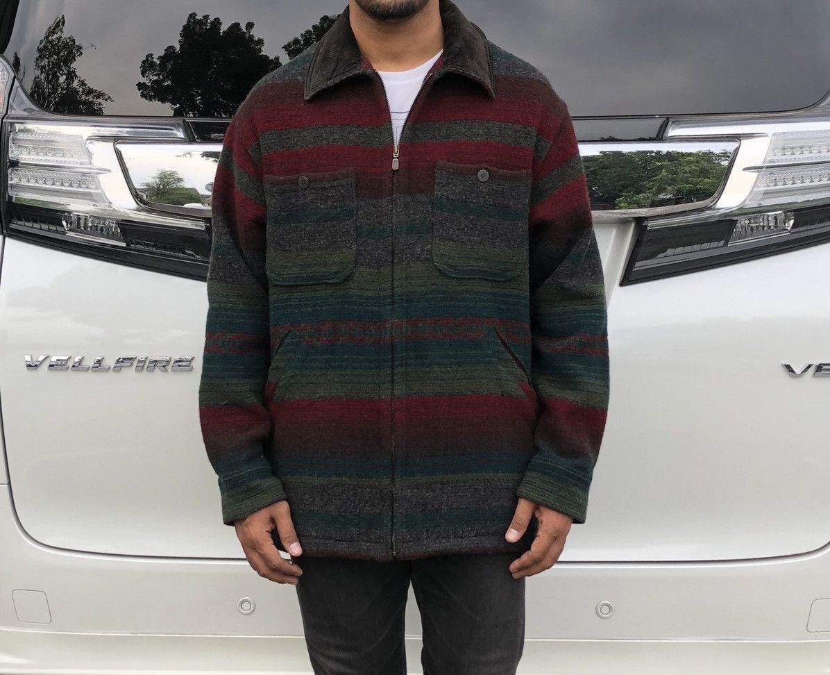 Woolrich Woolen Mills Woolrich Wool Striped Blanket Zipper Jacket Made In USA 🇺🇸 Size US M / EU 48-50 / 2 - 3 Thumbnail