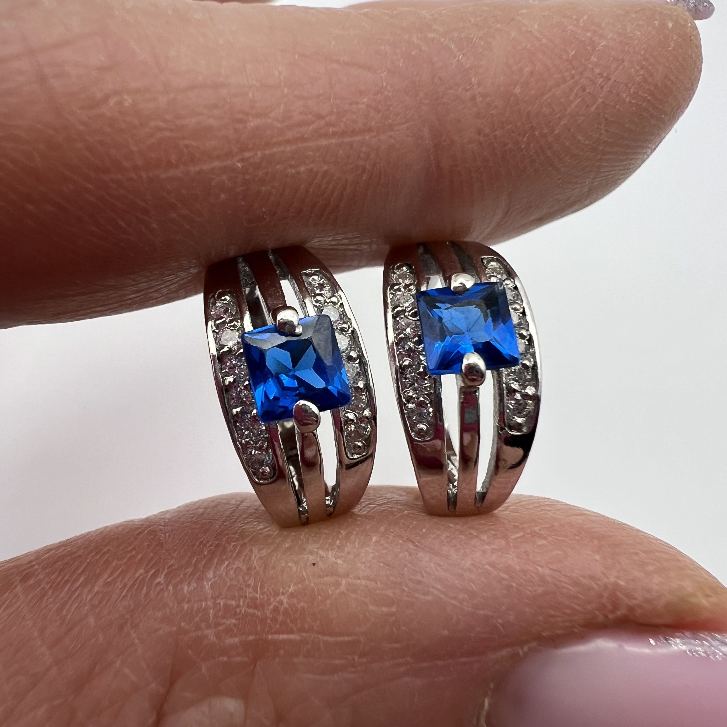 Sterling Silver Vintage Pair Of Stud Earrings Sterling Silver 3.3gr Size ONE SIZE - 2 Thumbnail