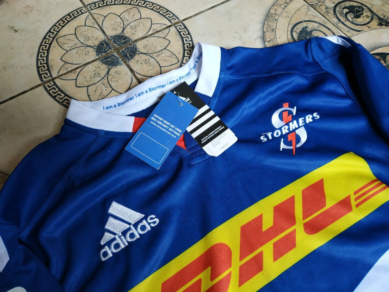 Adidas Adidas Stormers Rugby Jersey 2014 DHL Rugby Shirt L NWT Size US L / EU 52-54 / 3 - 7 Thumbnail