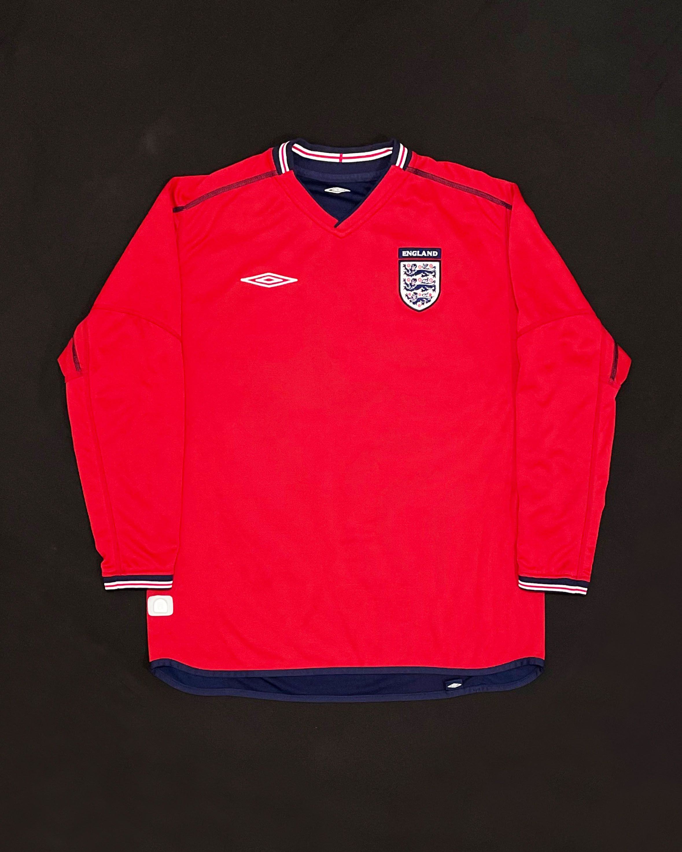 Umbro England Long Sleeve Away Kit 2002 2003 2004 Size US L / EU 52-54 / 3 - 1 Thumbnail
