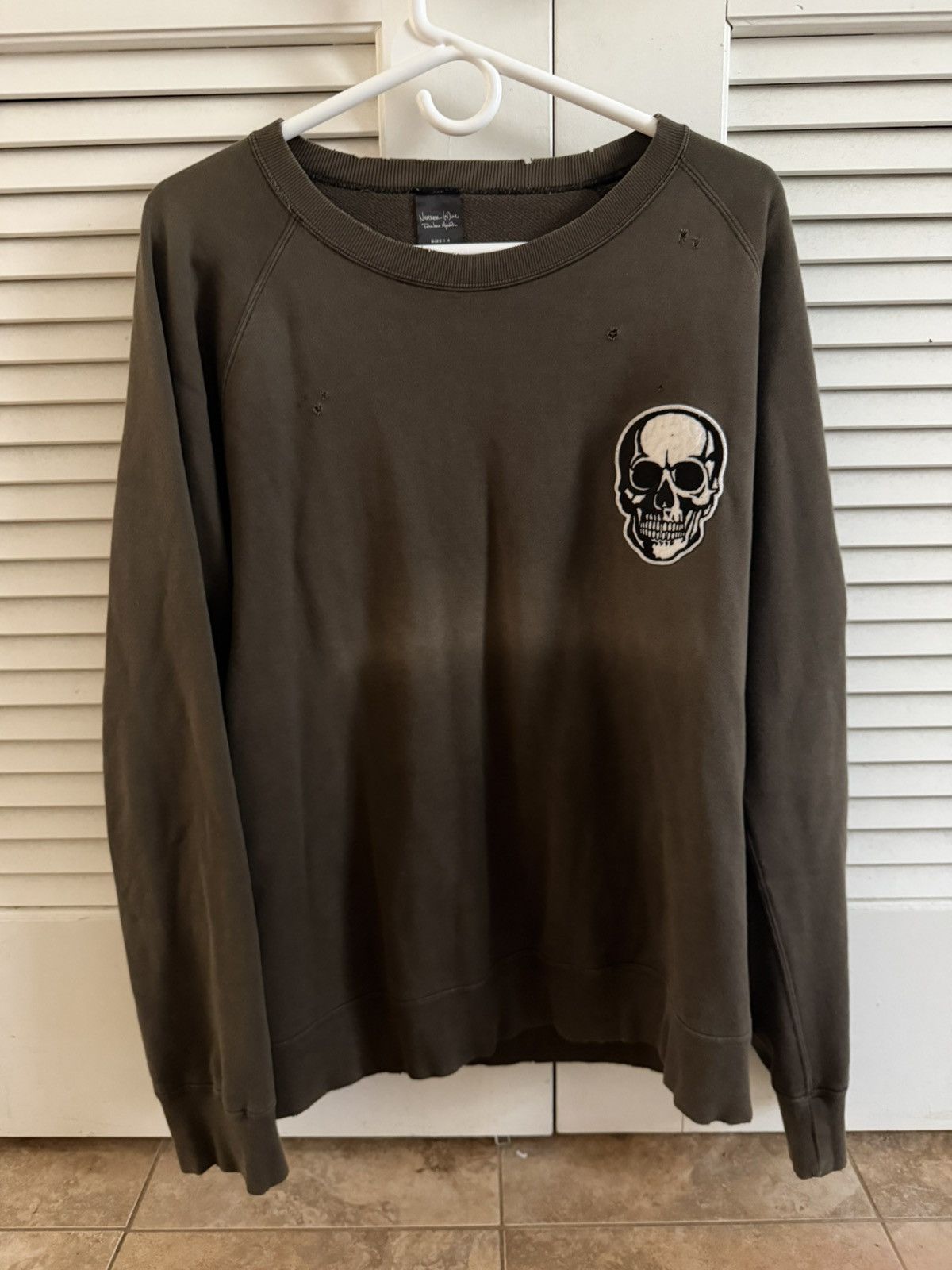 Number Nine Skull Crewneck | Grailed