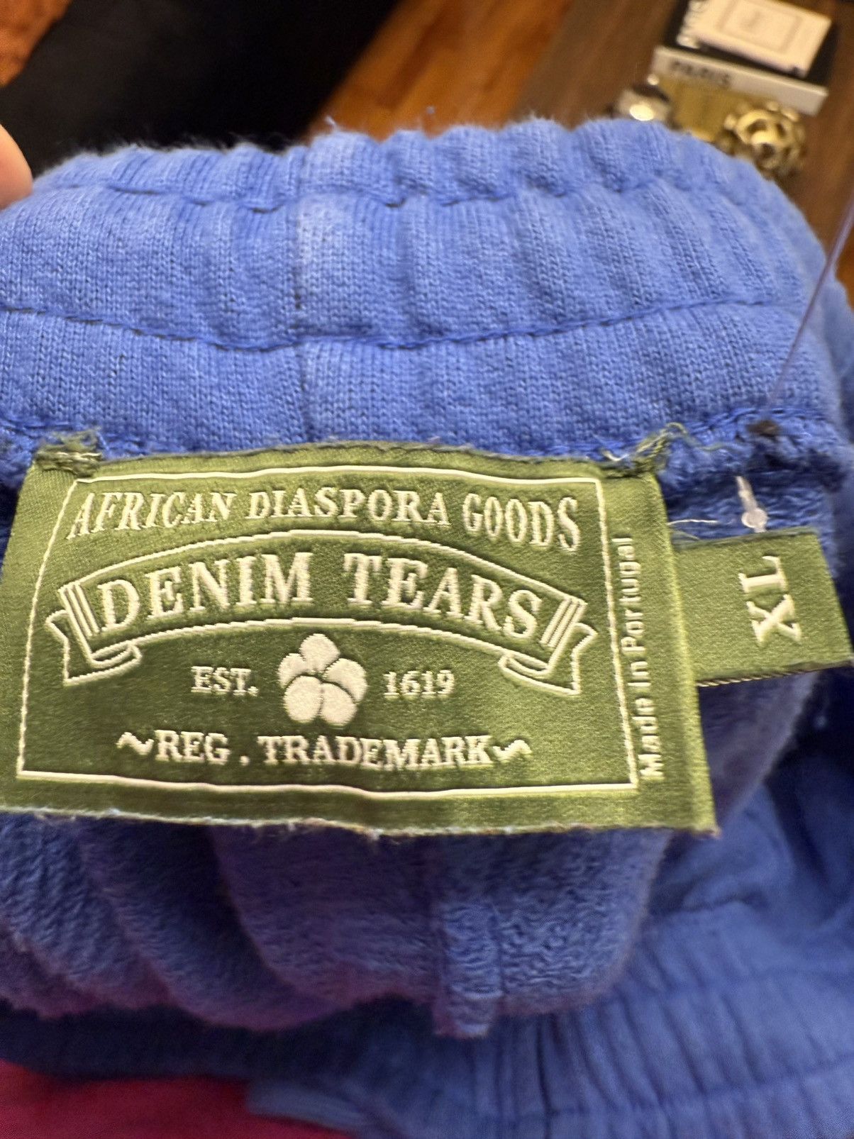 DENIM TEARS Denim Tears Wreath Sweatpants Blue Royal Size XL Size US 36 / EU 52 - 8 Thumbnail