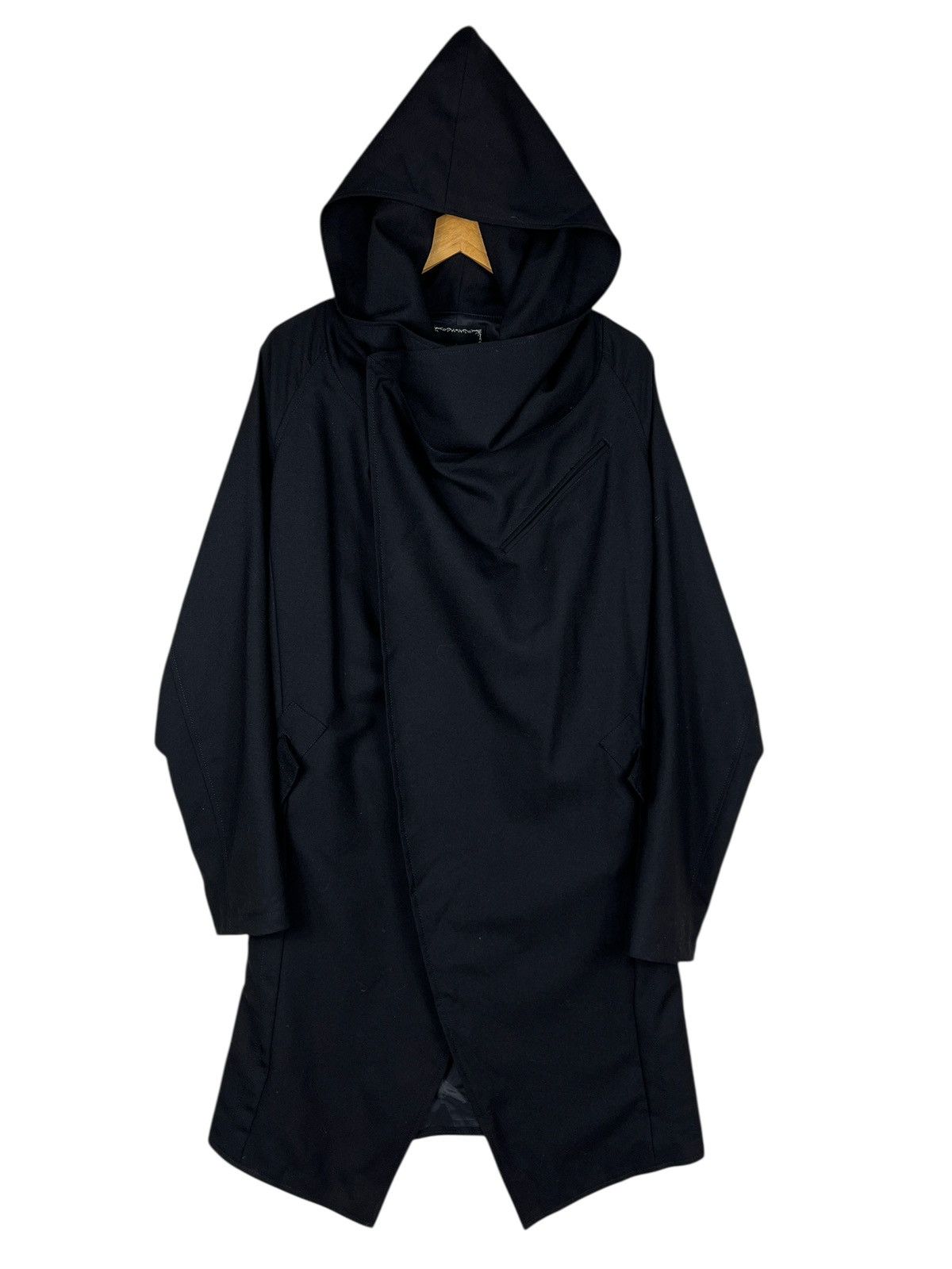 If Six Was Nine 🔥 Custom Culture black drape asymmetric coat Made In Japan Size US L / EU 52-54 / 3 - 1 Thumbnail