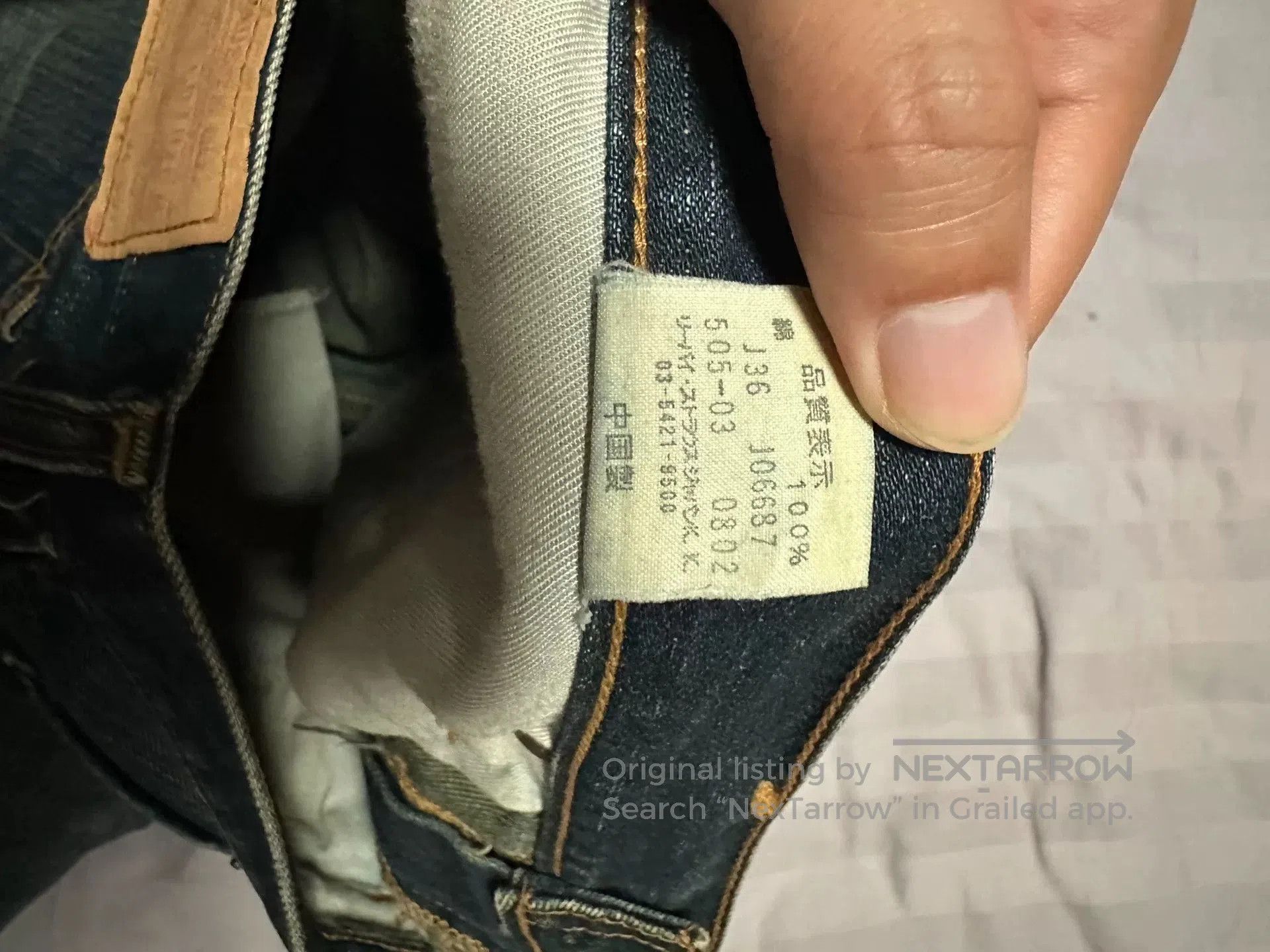 Levi's Rare Levi's Wash Denim Jeans W36 L31. Size US 36 / EU 52 - 6 Thumbnail