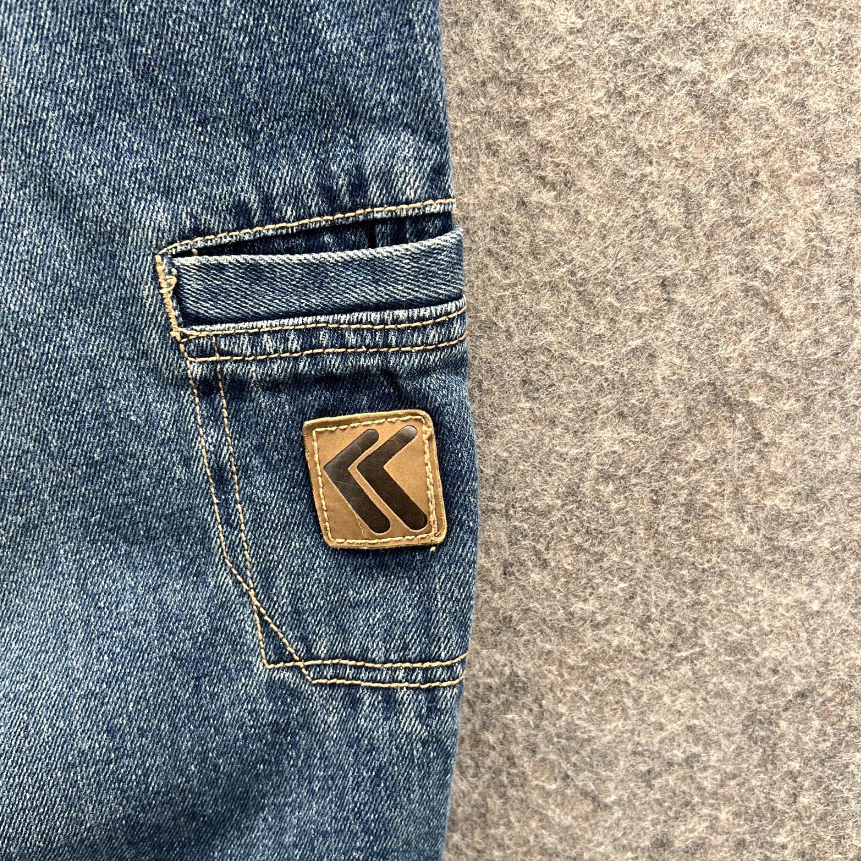 Denime VINTAGE Kani Jeans Mens 42x34 Blue Carpenter Loose Baggy Denim Workwear 90s Y2K Size US 42 / EU 58 - 3 Thumbnail