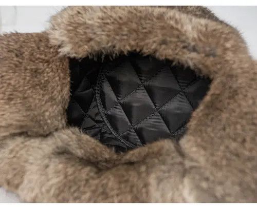 VIBE Unisex Genuine Sheepskin Real Rabbit Fur Hats Size ONE SIZE - 4 Thumbnail