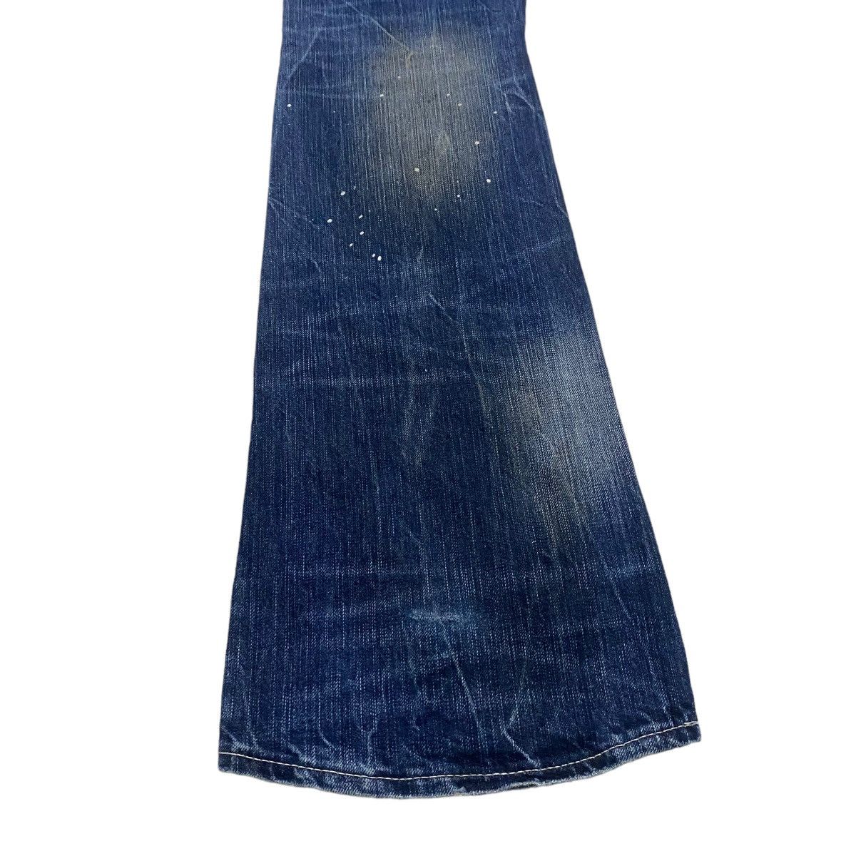 GOSTAR DE FUGA CavariA Denim Oiled Stained Flare Jeans Size US 32 / EU 48 - 15 Thumbnail